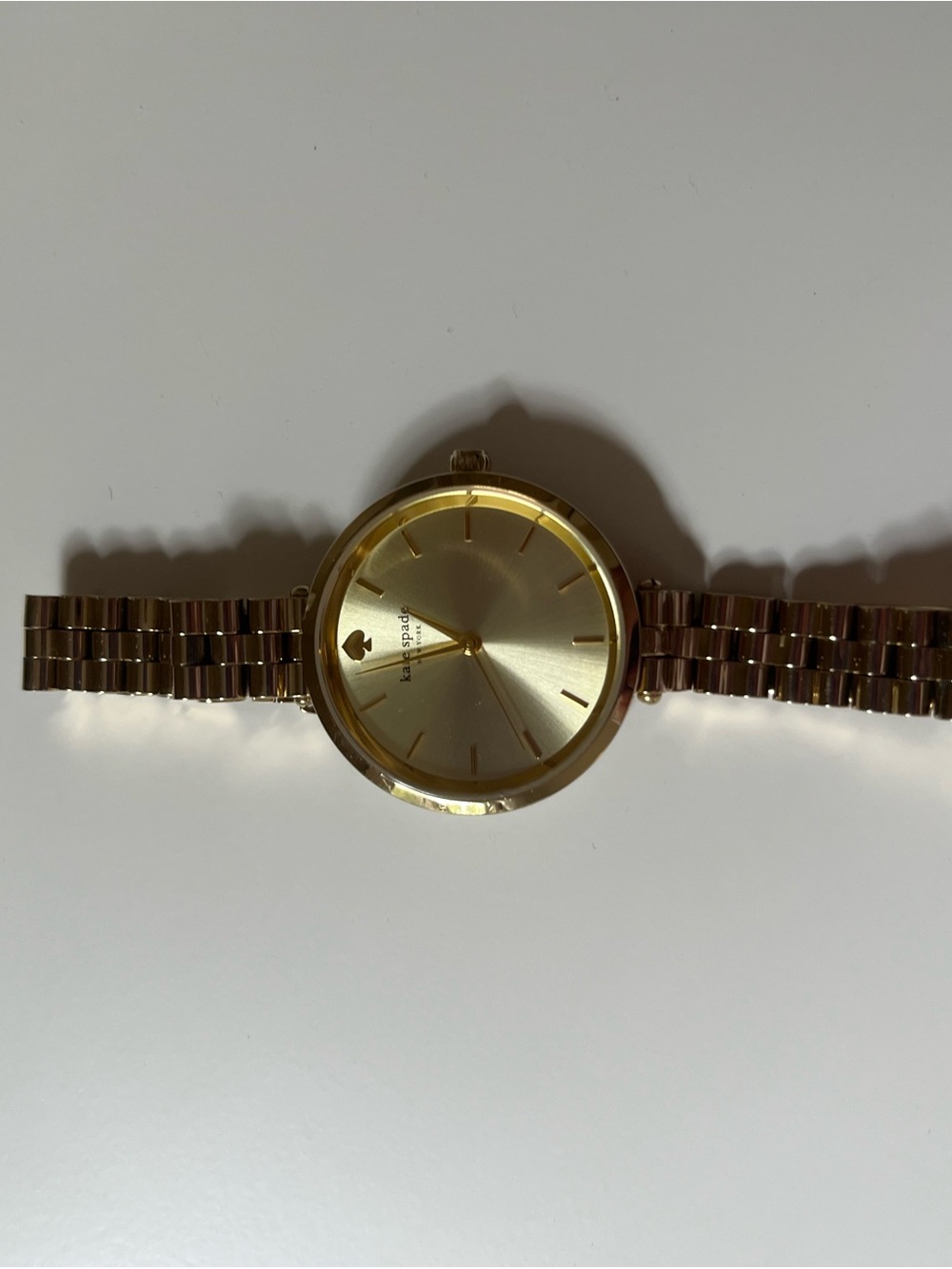 Kate Spade Gold-Tone Round Dial Women's Bracelet Watch